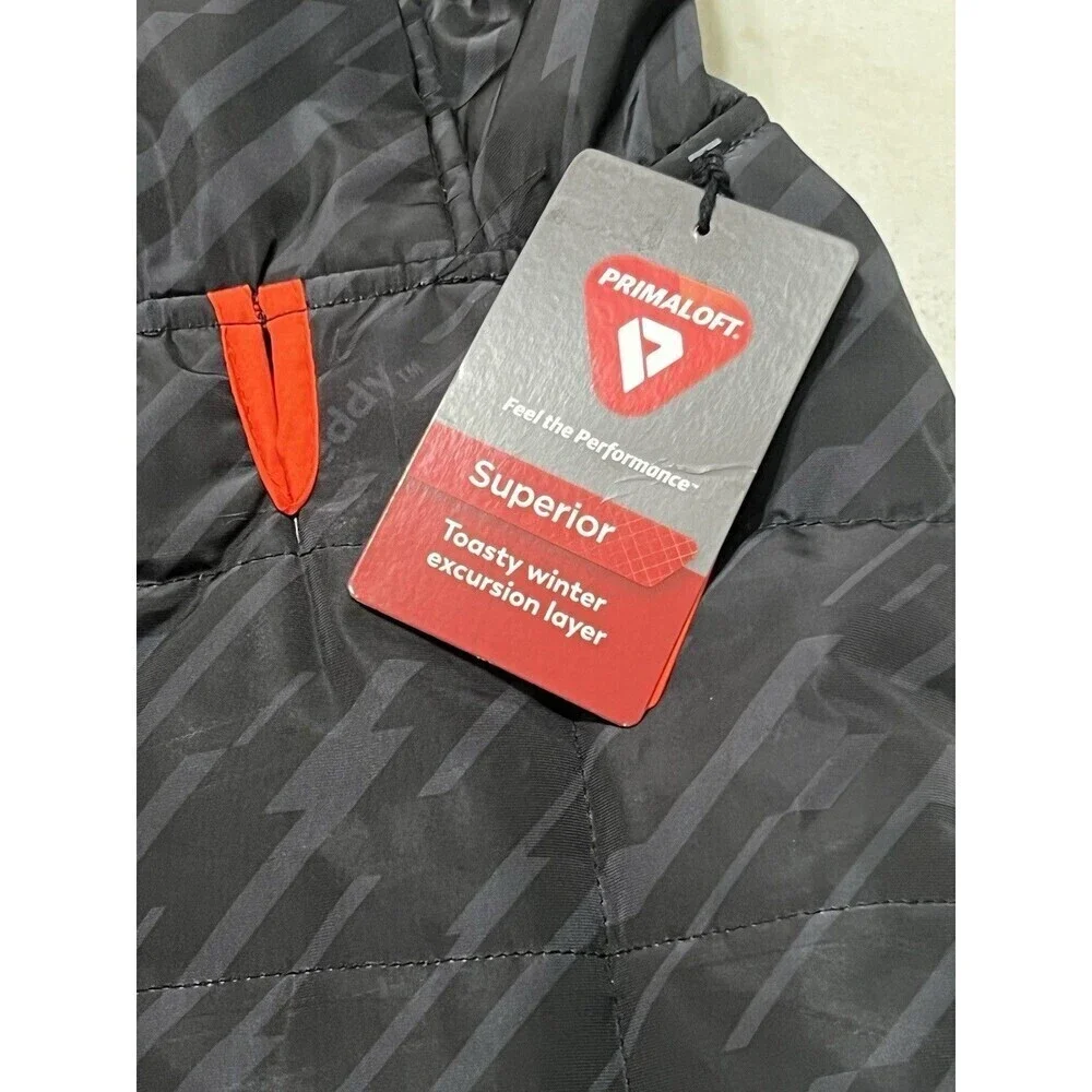 NEW Reddy Dog Reflective Puffer Jacket Insulated Water-Resistant Black Gray XXL
